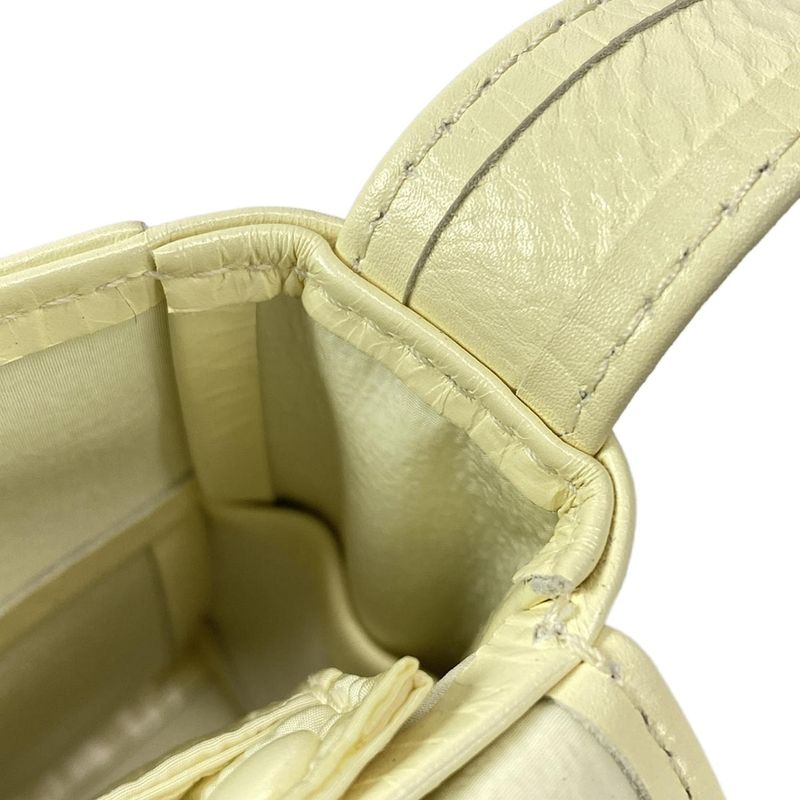 Bottega Veneta Shoulder Bag Mini Cassette Crossbody 666688 Vmay1 Lemon Wash