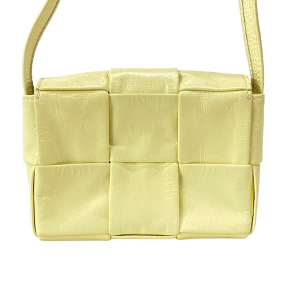 Bottega Veneta Shoulder Bag Mini Cassette Crossbody 666688 Vmay1 Lemon Wash