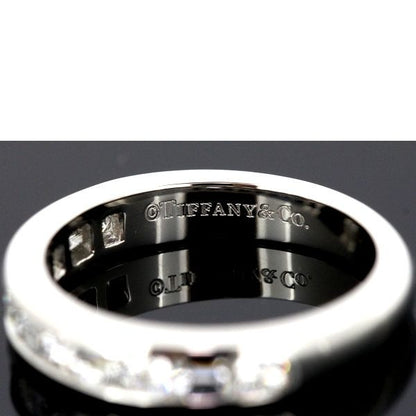 Tiffany & Co Diamond Channel-set Band Ring Pt950 Just Under 9 11p