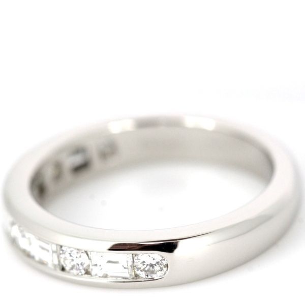 Tiffany & Co Diamond Channel-set Band Ring Pt950 Just Under 9 11p