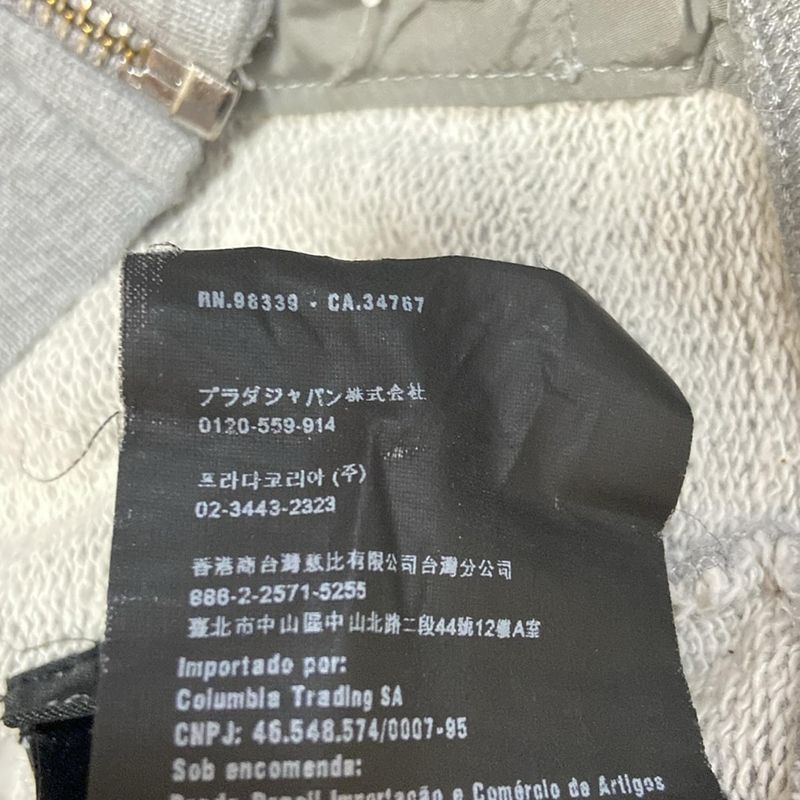 Prada Sport Hoodie Size XS Men - Light Gray Long Sleeves/zip Up