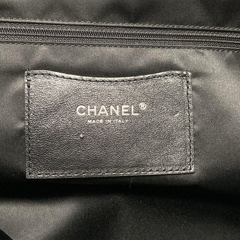 Chanel Shoulder Bag On The Road/wild Stitch Black Silver Hardware