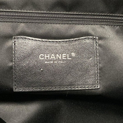 Chanel Shoulder Bag On The Road/wild Stitch Black Silver Hardware