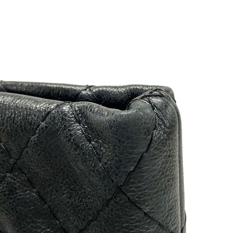 Chanel Shoulder Bag On The Road/wild Stitch Black Silver Hardware
