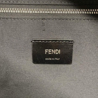 Fendi Backpack Sac Zucca Pattern 7vz042 Black X Beige X Multi Leather