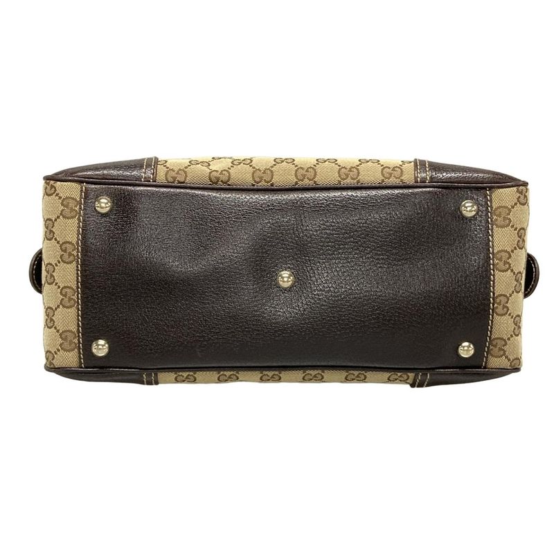 Gucci Shoulder Bag Princy GG Pattern Sherry (web) 161720 Beige Dark Brown And