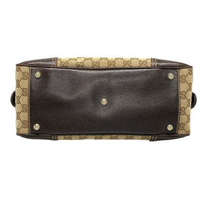 Gucci Shoulder Bag Princy GG Pattern Sherry (web) 161720 Beige Dark Brown And