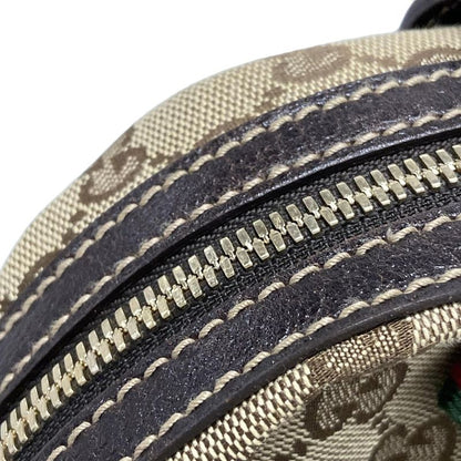 Gucci Shoulder Bag Princy GG Pattern Sherry (web) 161720 Beige Dark Brown And