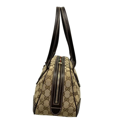 Gucci Shoulder Bag Princy GG Pattern Sherry (web) 161720 Beige Dark Brown And