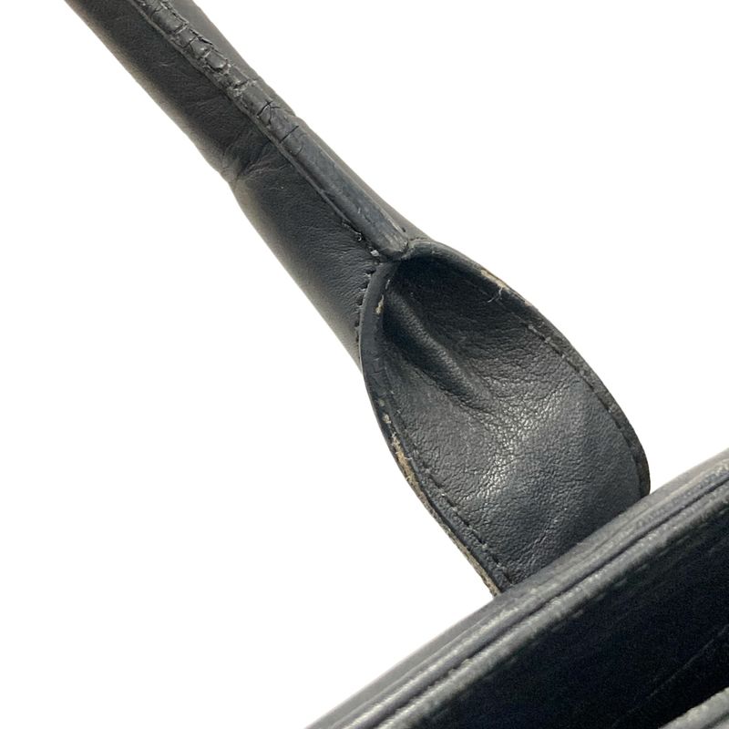 Dior/christian Dior Tote Bag Canage Stitch Black Leather