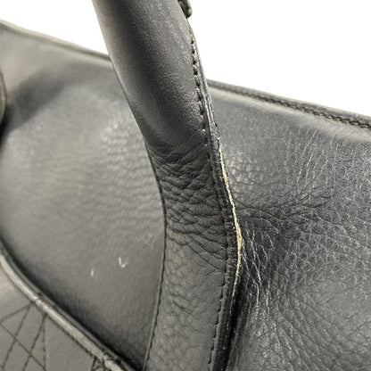 Dior/christian Dior Tote Bag Canage Stitch Black Leather