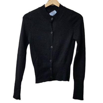 Prada Cardigan Size 38 S Women - Black Long Sleeves