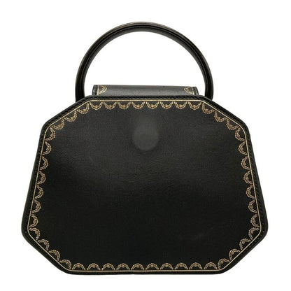 Cartier Handbag Garland De Cartier Top Handle Bag Mini Black Leather