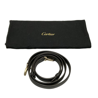 Cartier Handbag Garland De Cartier Top Handle Bag Mini Black Leather