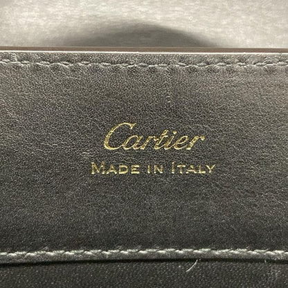 Cartier Handbag Garland De Cartier Top Handle Bag Mini Black Leather