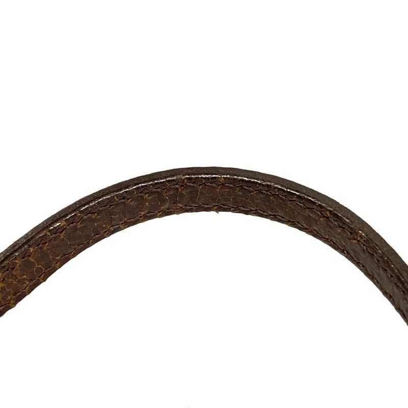 Fendi Handbag Mamma Bucket/zucchino Pattern 8br180 Beige And Dark Brown Mini