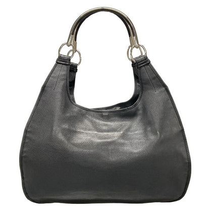 Dior/christian Dior Tote Bag - Black Leather