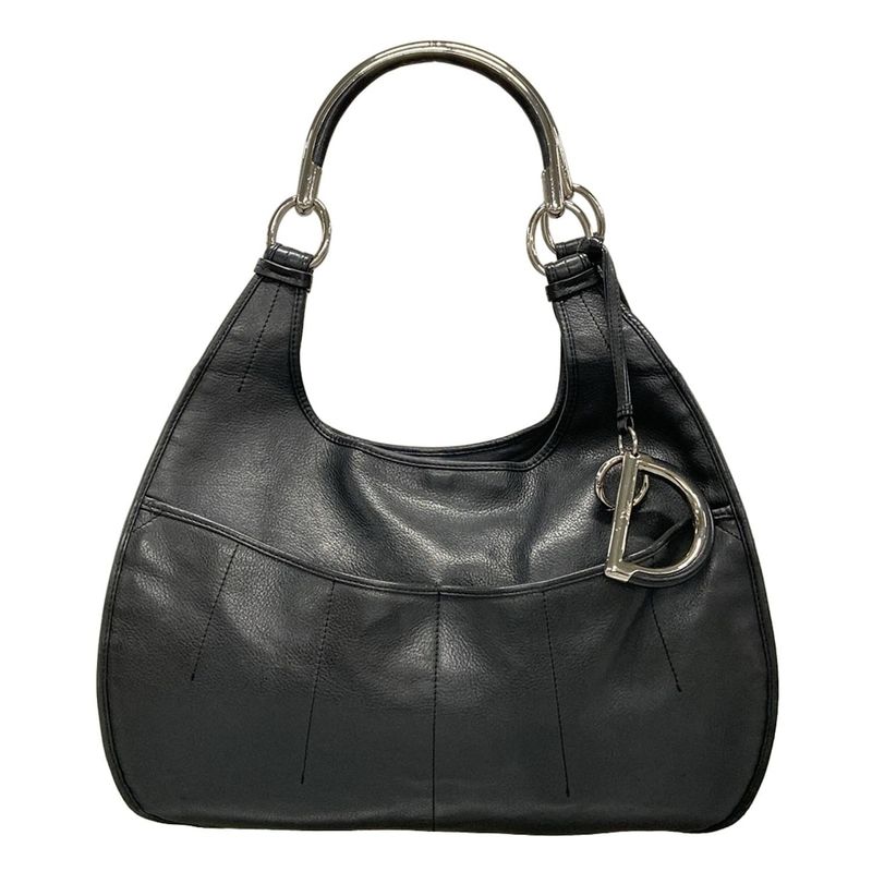 Dior/christian Dior Tote Bag - Black Leather
