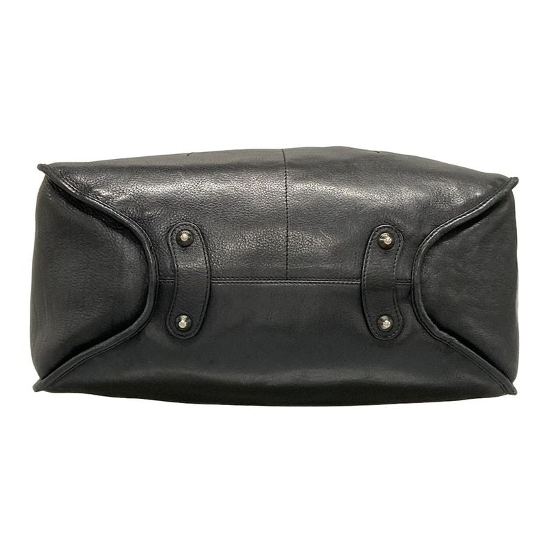 Dior/christian Dior Tote Bag - Black Leather