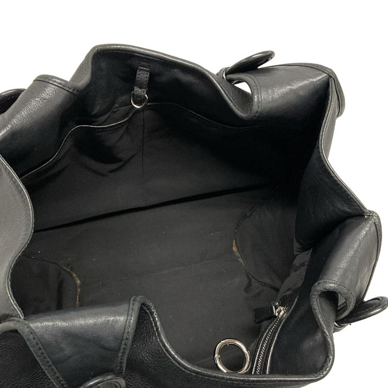 Dior/christian Dior Tote Bag - Black Leather