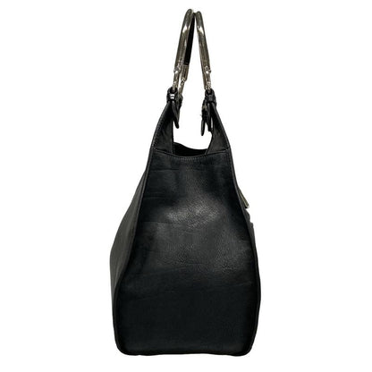 Dior/christian Dior Tote Bag - Black Leather