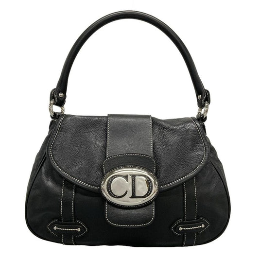 Dior/christian Dior Handbag Vintage Traveler Black Leather