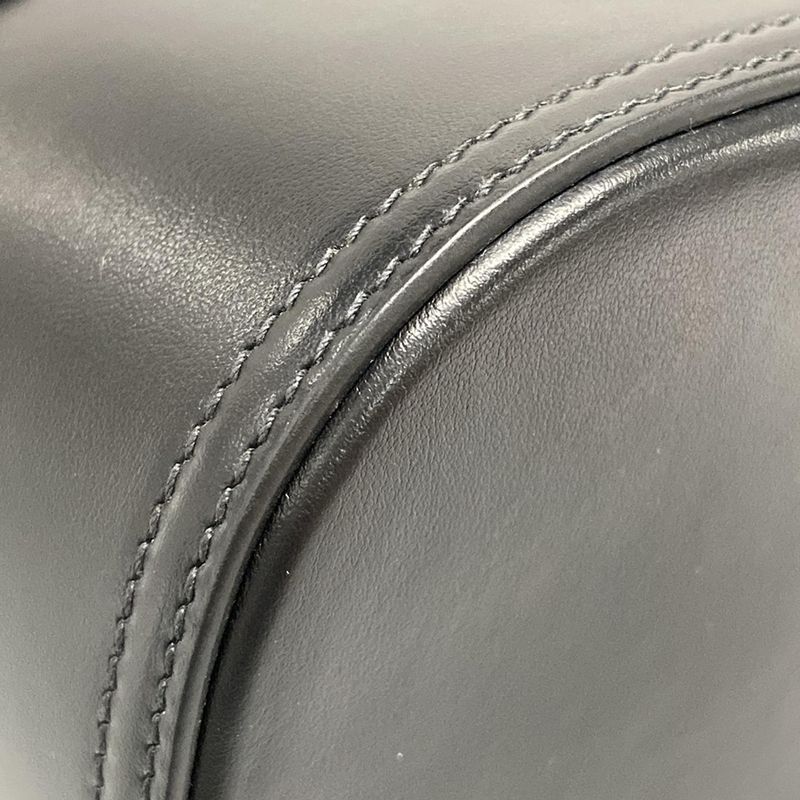 Prada Tote Bag Vittero Intrecciato 1bg318 Black Leather