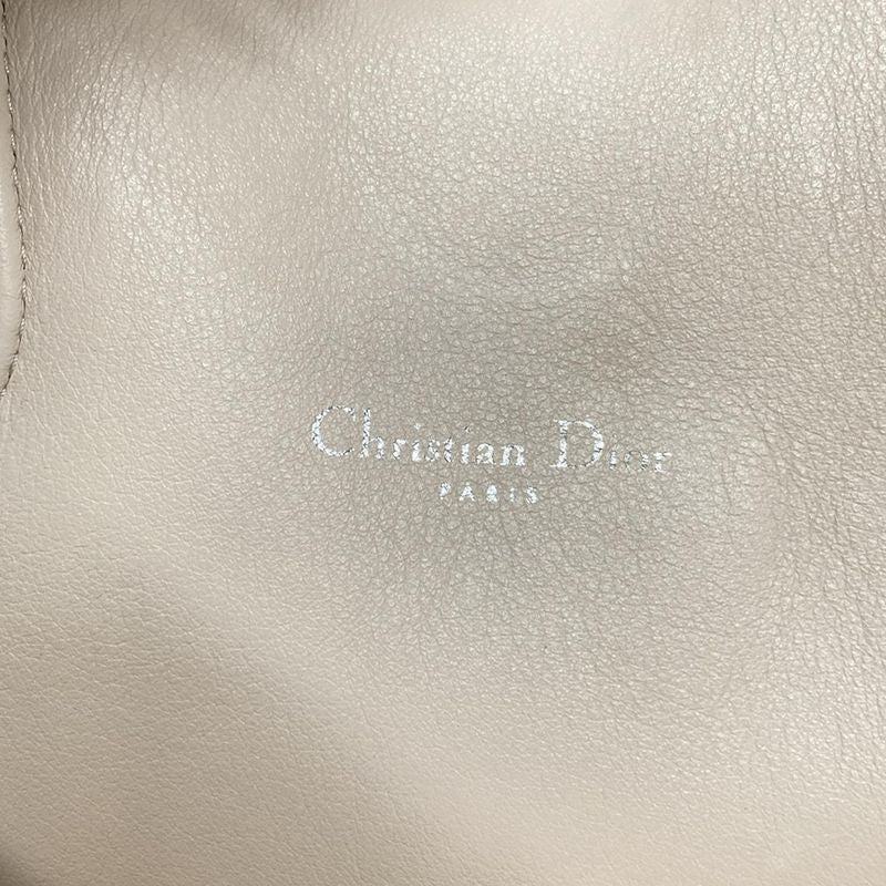 Dior/christian Dior Addict Tote Bag Light Pink And Ivory Leather