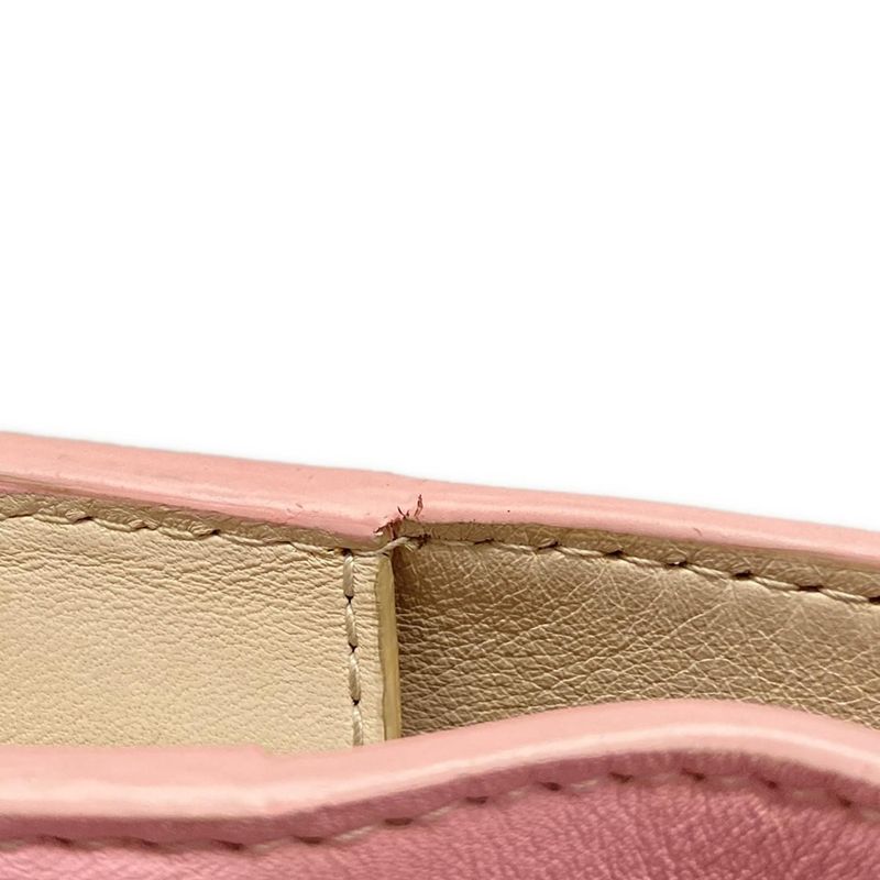 Dior/christian Dior Addict Tote Bag Light Pink And Ivory Leather