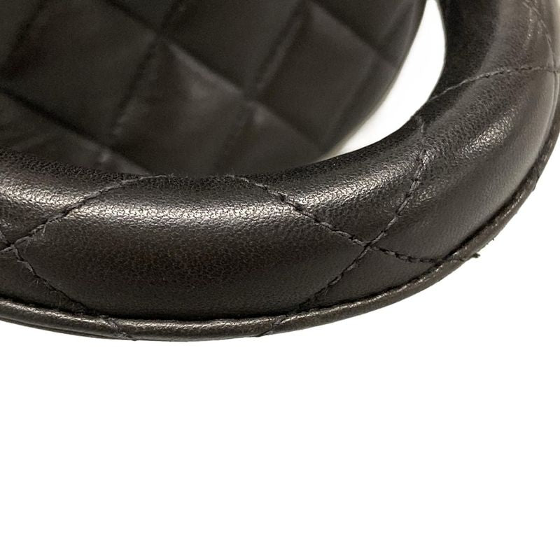 Chanel Vanity Bag Matelasse Black Gold Hardware Lambskin