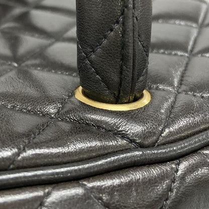 Chanel Vanity Bag Matelasse Black Gold Hardware Lambskin