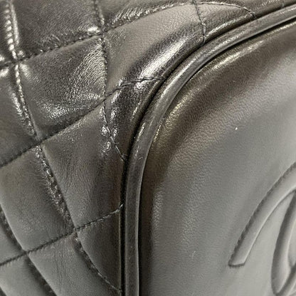 Chanel Vanity Bag Matelasse Black Gold Hardware Lambskin