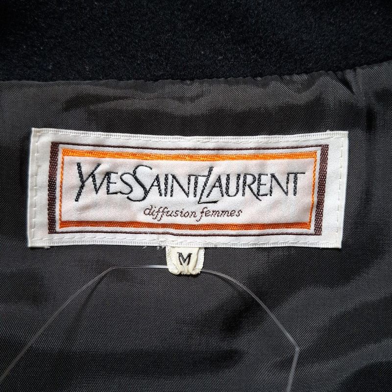 Yvessaint Laurent Coat Size M Women - Black Long Sleeves / Winter