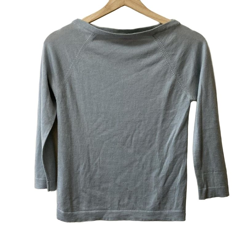 Prada Long Sleeve T-shirt Size 40 M Women - Light Blue Knit