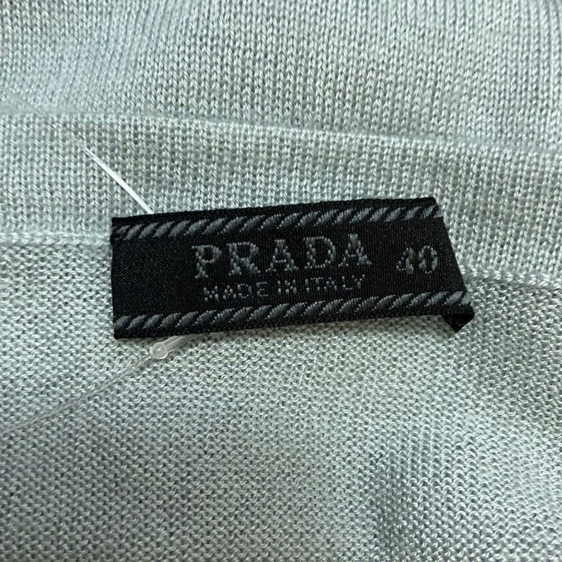 Prada Long Sleeve T-shirt Size 40 M Women - Light Blue Knit