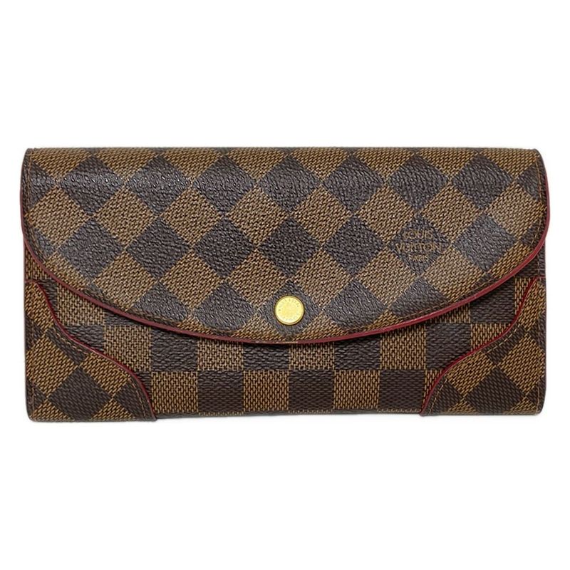 Louis Vuitton Damier Portefeuille Caisa N61221 Slize Long Wallet