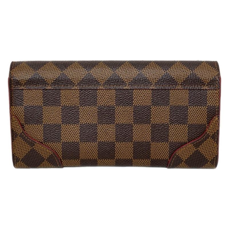 Louis Vuitton Damier Portefeuille Caisa N61221 Slize Long Wallet