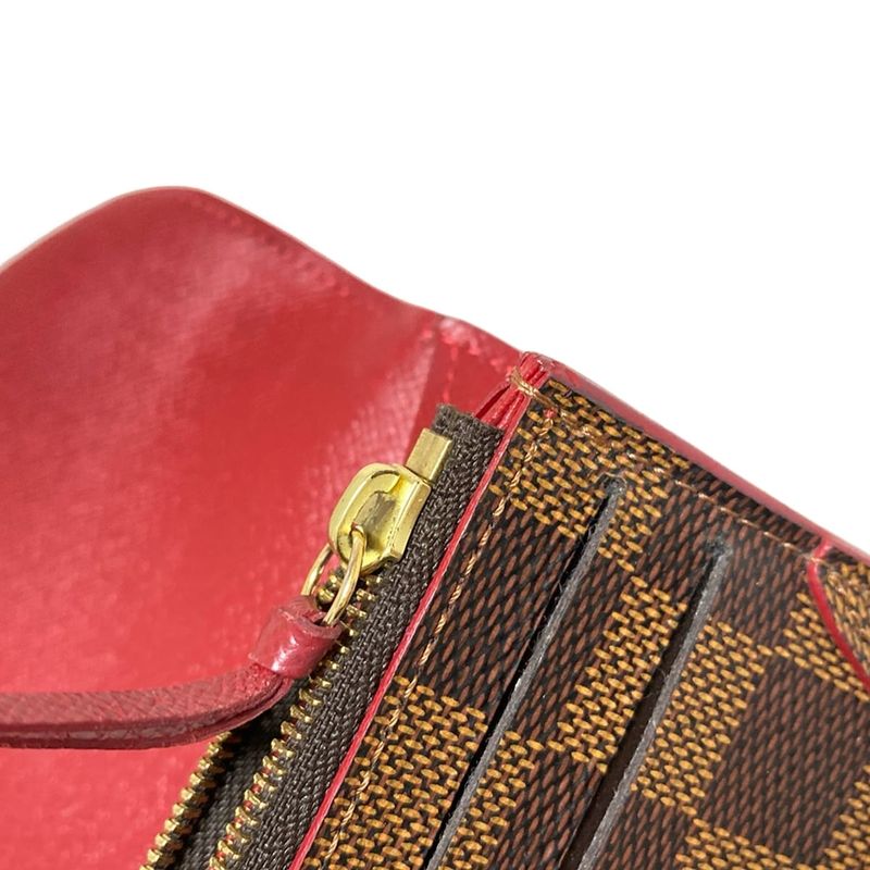 Louis Vuitton Damier Portefeuille Caisa N61221 Slize Long Wallet