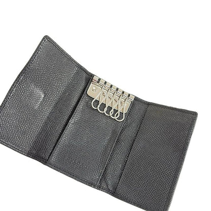 Bvlgari Key Case Bvlgari Black 6 Hooks Leather