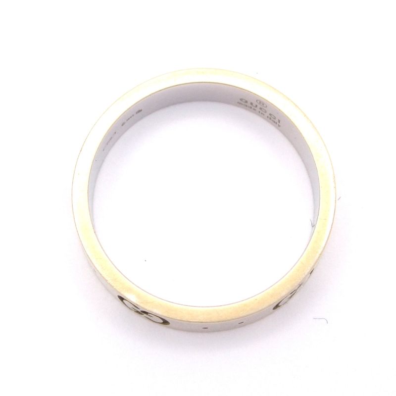 Gucci Ring Icon 18K White Gold Total Weight: 36g
