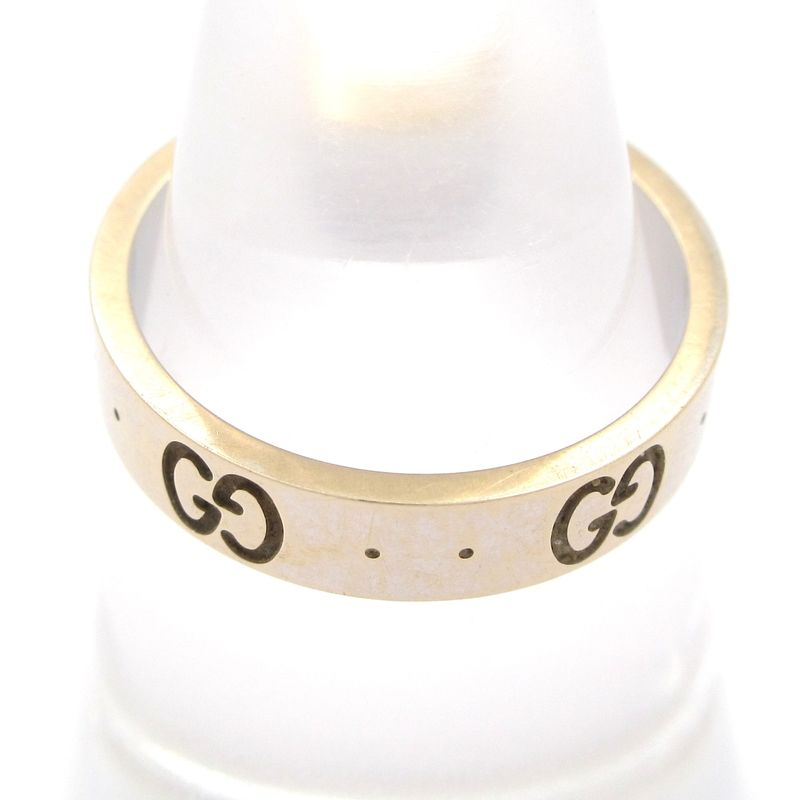 Gucci Ring Icon 18K White Gold Total Weight: 36g