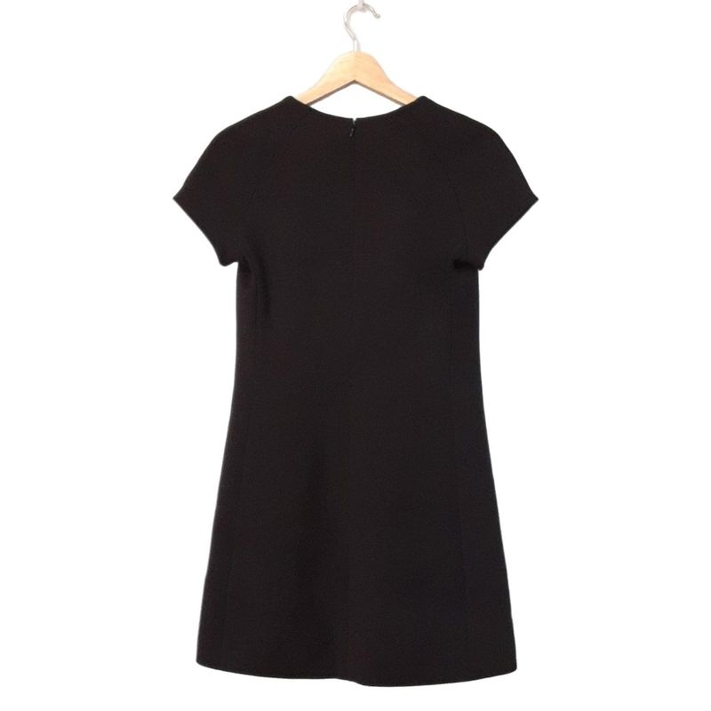 Celine Dress Women - Black V-neck/short Sleeves/mini