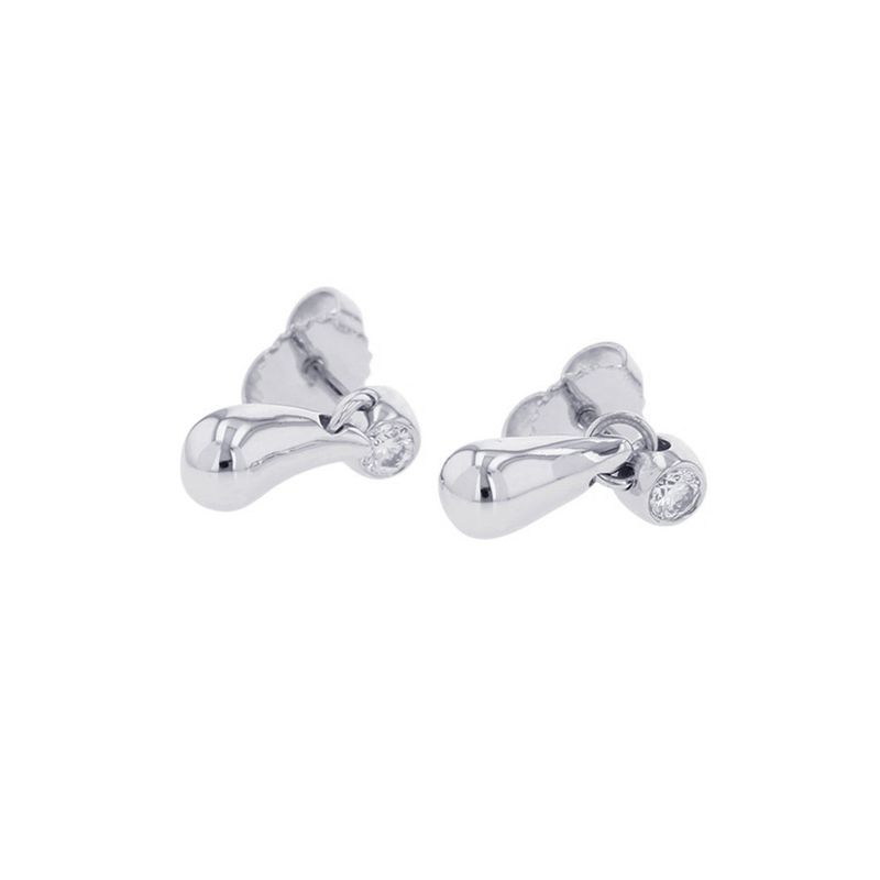 Tiffany & Co. Earrings Elsa Peretti Teardrop Diamond