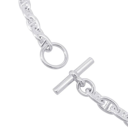 Hermes Necklace Chaine D'ancre PM 43 Links Silver