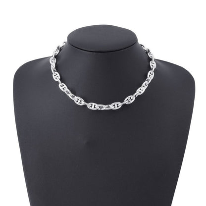 Hermes Necklace Chaine D'ancre PM 43 Links Silver