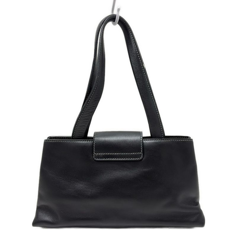 Bvlgari Handbag Rectangular Fashion Bag 20'476 Black Mini Bag Leather