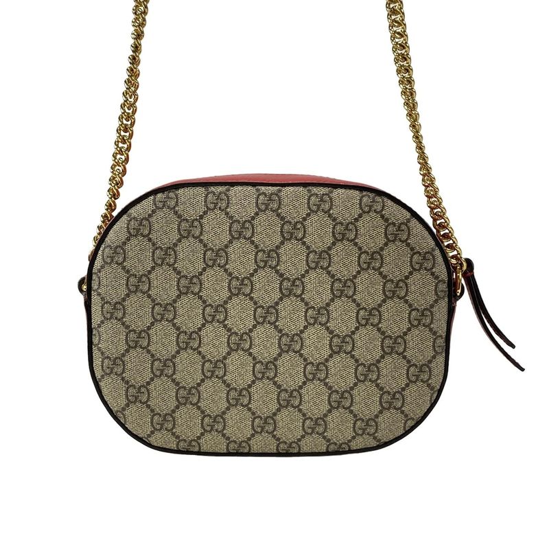 Gucci Shoulder Bag Holiday Collection GG Supreme Canvas Mini Chain Bag 409535