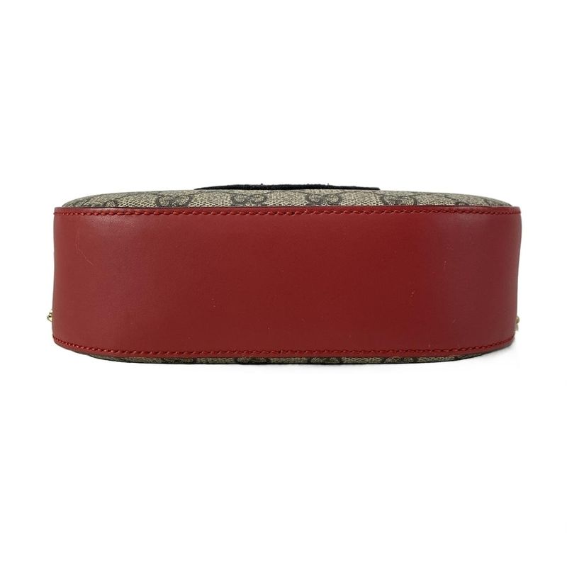 Gucci Shoulder Bag Holiday Collection GG Supreme Canvas Mini Chain Bag 409535