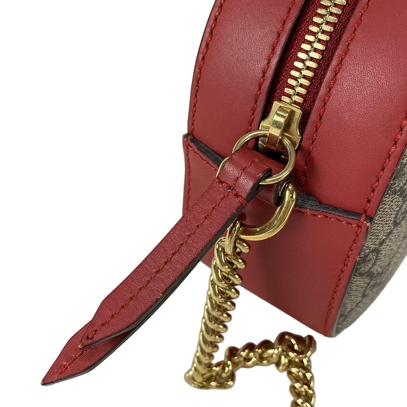 Gucci Shoulder Bag Holiday Collection GG Supreme Canvas Mini Chain Bag 409535