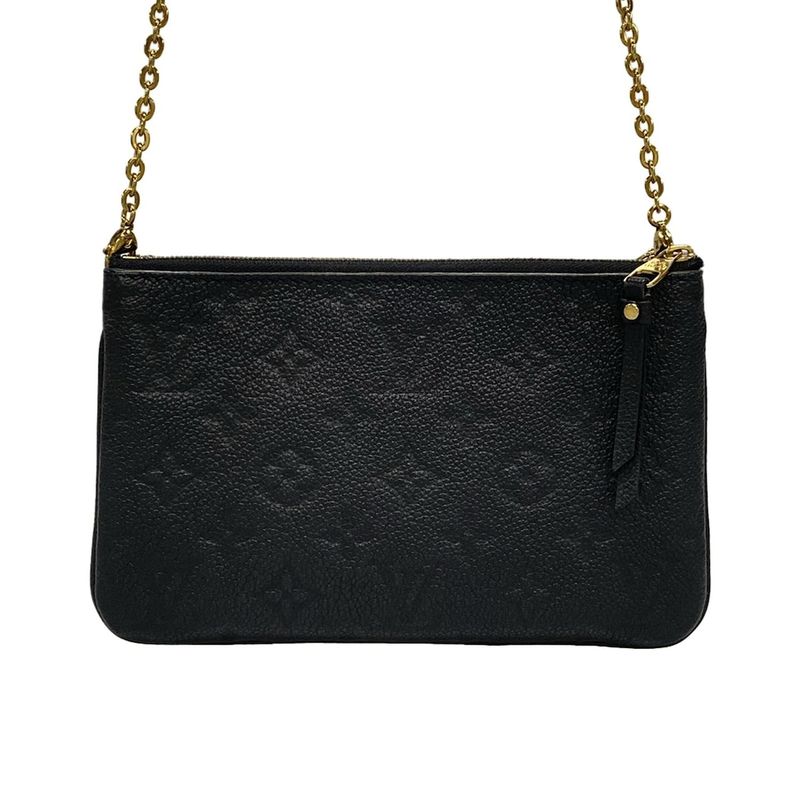 Louis Vuitton Shoulder Bag Monogram Empreinte Pochette Double Zip M68568 Noir